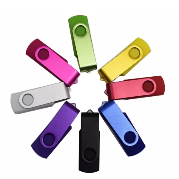 custom promotional swivel USB flash drive