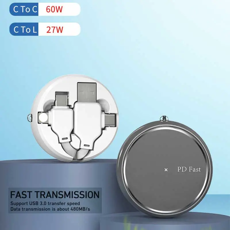 USB type C data cable PD fast charging speed