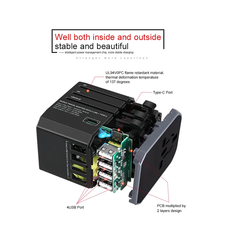 marketing promotion gadget universal travel adapter